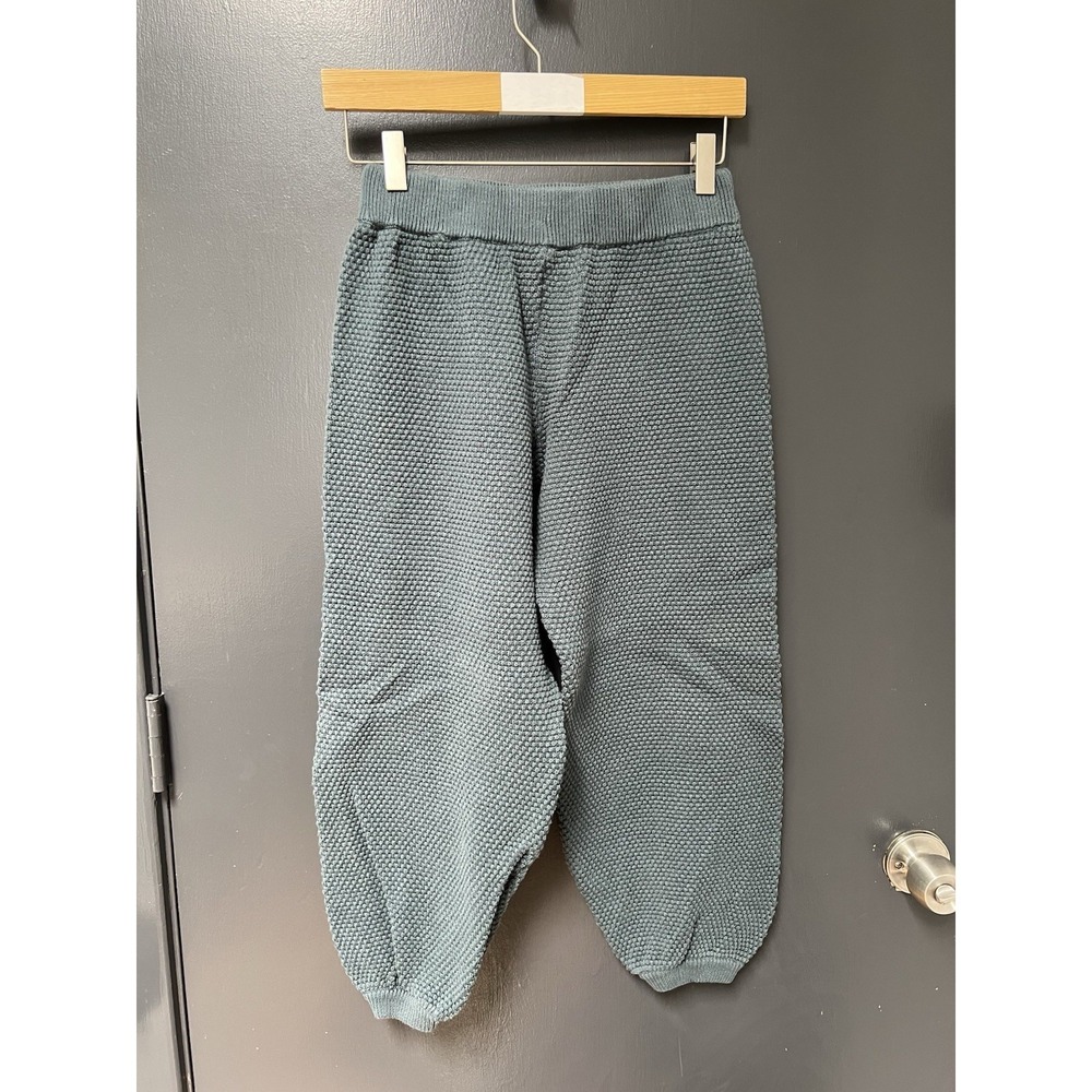 Free People Beach Hailee Sweater Sz XS Blue Knit Harem Jogger Pants Slouchy